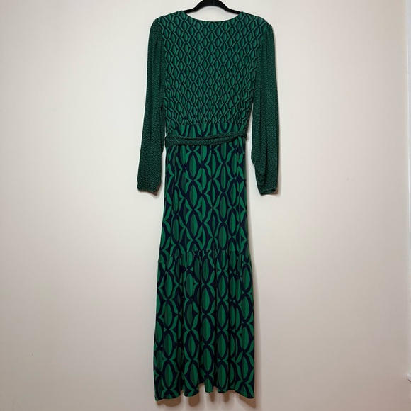 BODEN Jersey Maxi Wrap Dress in Geo Valley - Picture 9 of 10